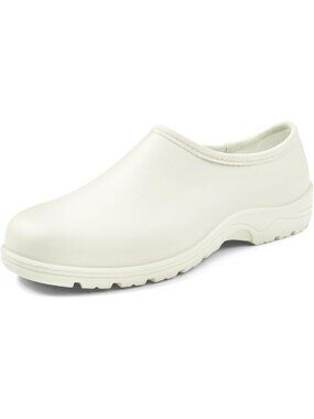 🆕Women's Matte Whit Garden Shoes Slip-On Outdoor Clogs Rain Shoes Casual